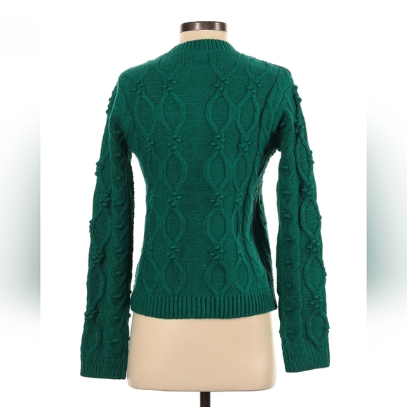 Ann Taylor Relaxed Cable Sweater Jacket - Picture 3 of 3